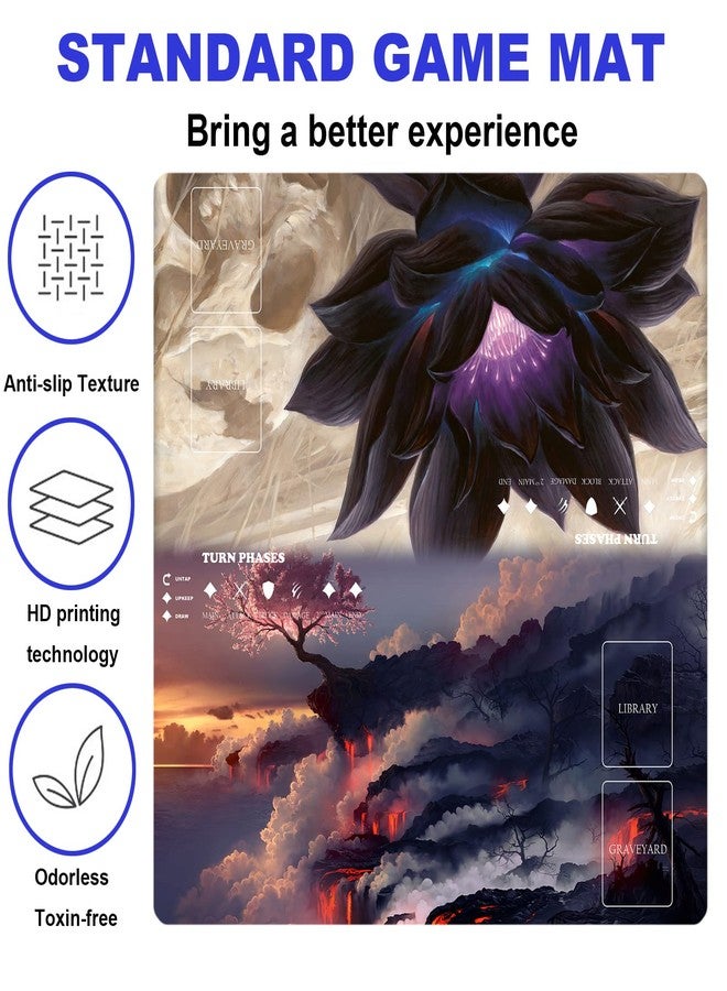 sabermaster MTG Playmat Table Mats Size 60X60 cm Mousepad Compatible for MTG RPG CCG Trading Card Game Play mats Original Play Mat Art Designs & Accessories… - Image 3