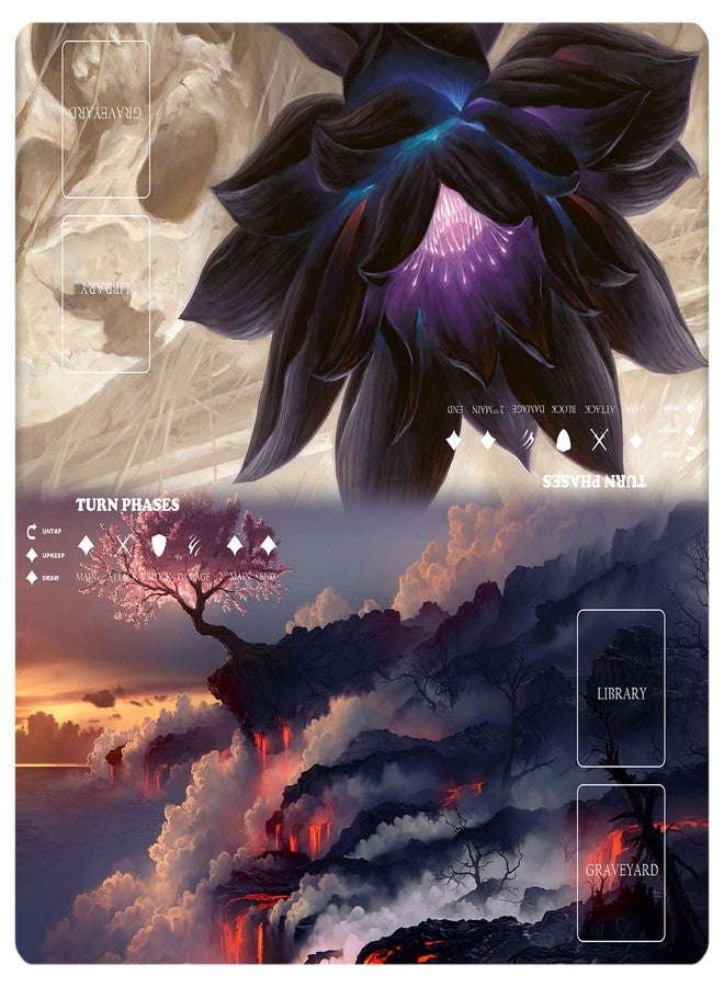 sabermaster MTG Playmat Table Mats Size 60X60 cm Mousepad Compatible for MTG RPG CCG Trading Card Game Play mats Original Play Mat Art Designs & Accessories… - Image 1
