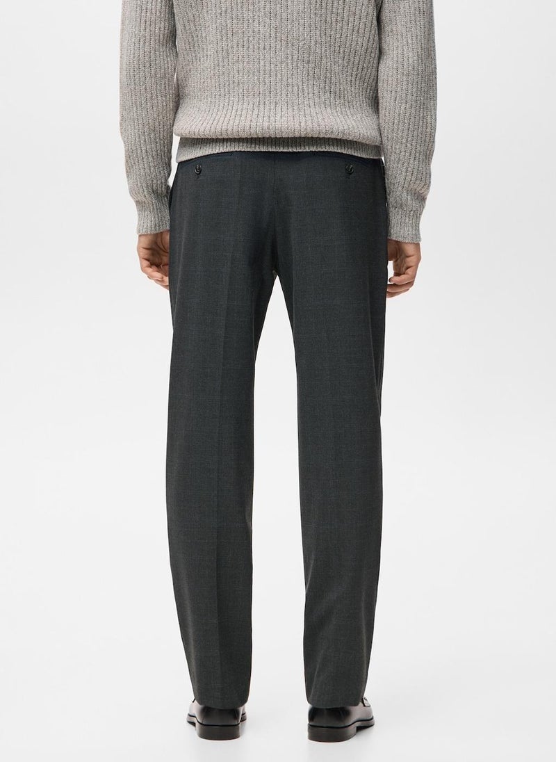 Mango Man Regular-fit pleated trousers - Image 2