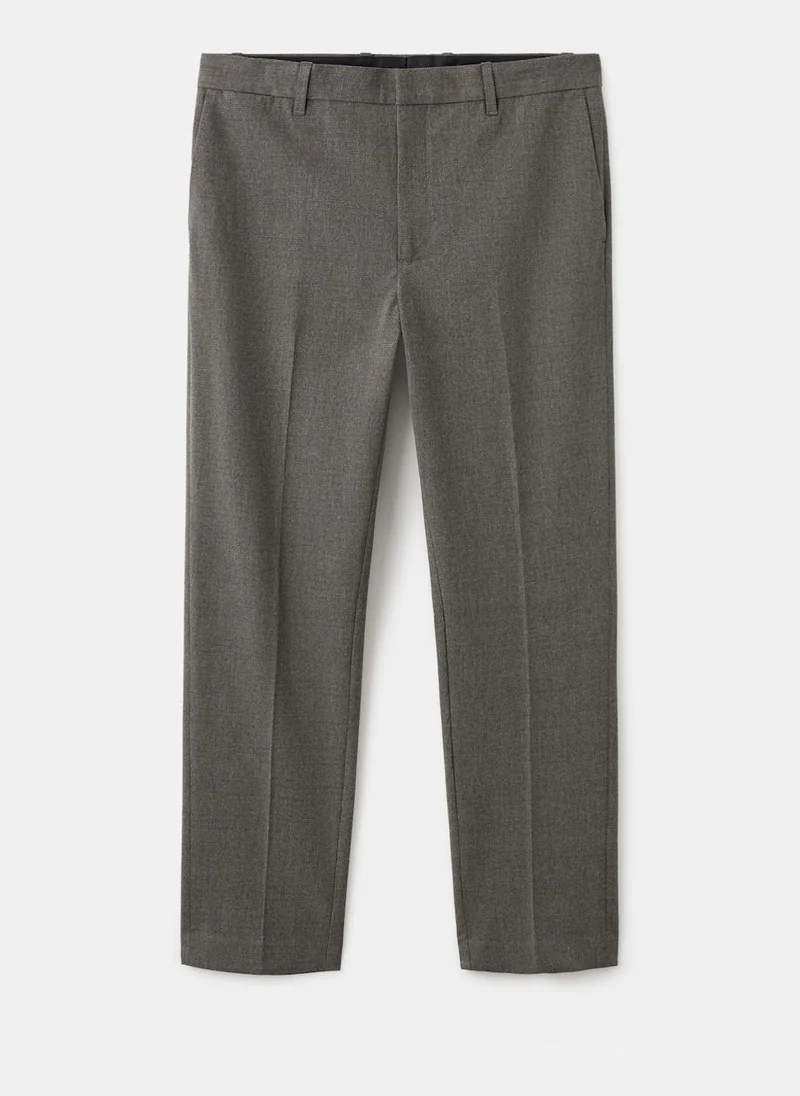 Mango Man  Regular-fit pleated trousers for Men | Best Price UAE