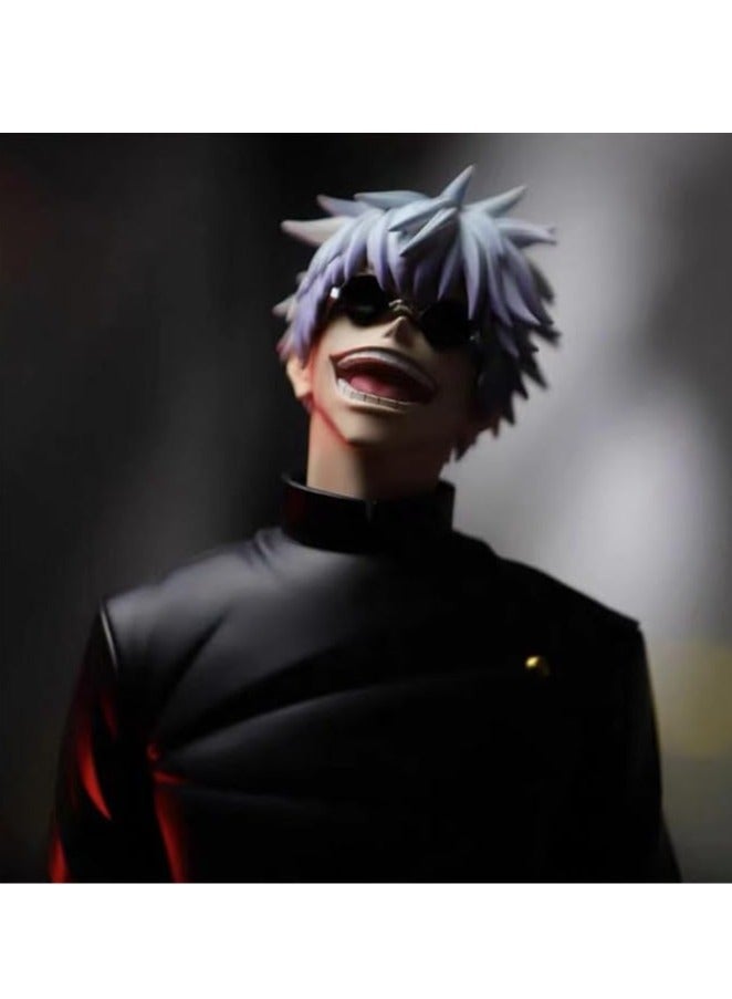 عام زينة طاولة لشخصية "جوجوتسو قايسن" غوجو ساتورو، تمثال مجسم، لعبة و تجميل، مجموعة هدايا، نموذج تمثيلي لشخصية غوجو ساتورو. - Image 2