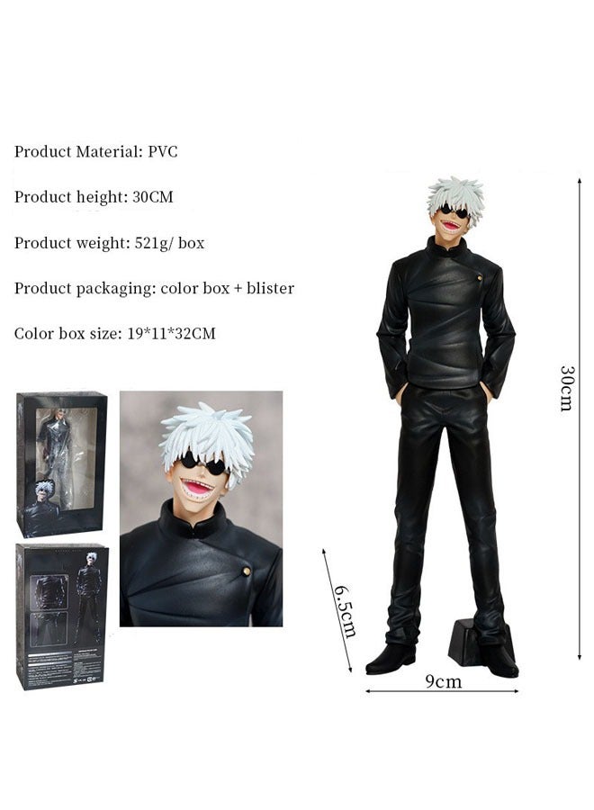 عام زينة طاولة لشخصية "جوجوتسو قايسن" غوجو ساتورو، تمثال مجسم، لعبة و تجميل، مجموعة هدايا، نموذج تمثيلي لشخصية غوجو ساتورو. - Image 3