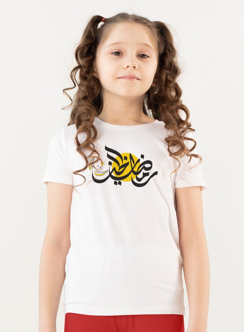 Fashion World Cotton T-shirt Printed with High-quality Ramadan - Image 1