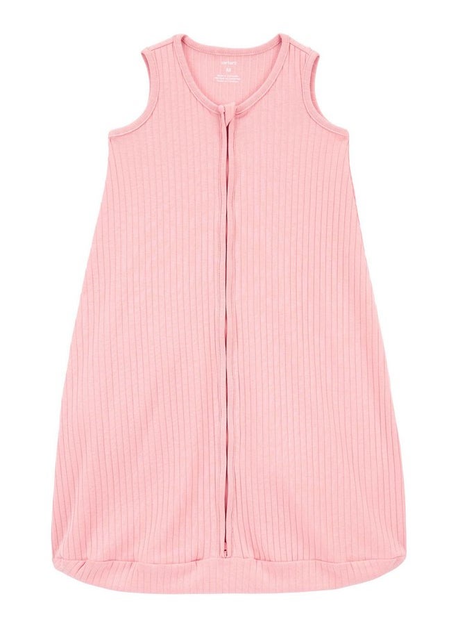 carter's - Carter's Baby Sleeveless Sleeping Bag, Sleeveless Sack with 2-Way Zipper, Lt Pink, Medium 6-12 Months - Image 1