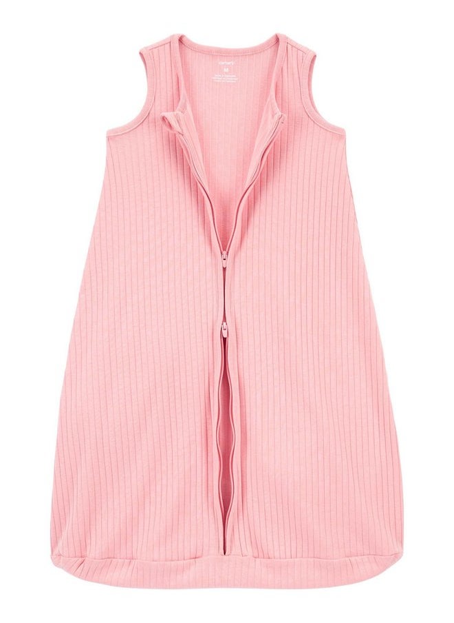 carter's - Carter's Baby Sleeveless Sleeping Bag, Sleeveless Sack with 2-Way Zipper, Lt Pink, Medium 6-12 Months - Image 1