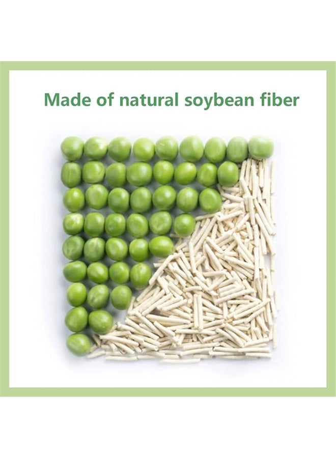 3 Pack Tofu Cat Litter, Flushable Clumping Cat Litter 100% Natural Bentonite, Scented Ultra Absorbent Bentonite Kitty Litter, Low Dust, Fresh Scented, Odor Control (3Pack × 6L, Peach) - Image 4