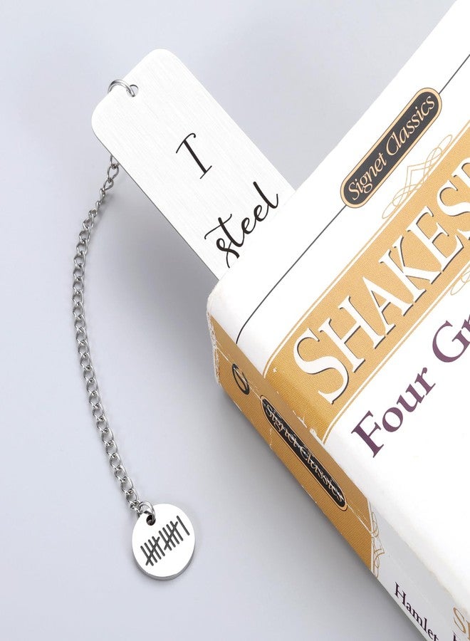 Perleddom 11 Year Steel Anniversary Bookmark Gifts for Her National Boyfriend Day Gifts Birthday Gift for Her Him Steel Anniversary GIF for Husband Wife Christmas Stocking Stuffers for Women Men Girlfriend - Image 5