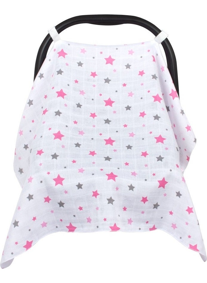 Muslin Stroller and Baby Carrier Cover Art-41 Starburst Pink - pzsku/ZE65024D894ADBF5DF751Z/45/_/1725795499/257351c8-b49c-42cc-84fc-621183395571