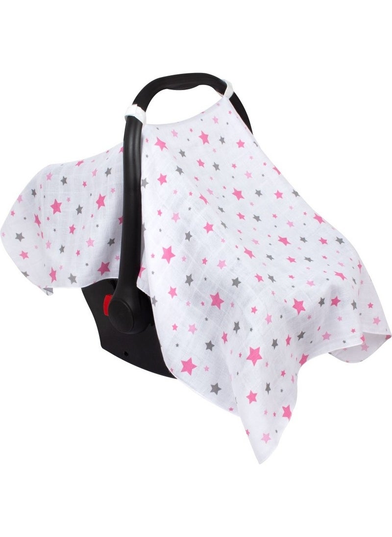 Muslin Stroller and Baby Carrier Cover Art-41 Starburst Pink - pzsku/ZE65024D894ADBF5DF751Z/45/_/1725795501/8e3818cf-45d6-475b-8c5a-76b1a4246f5d