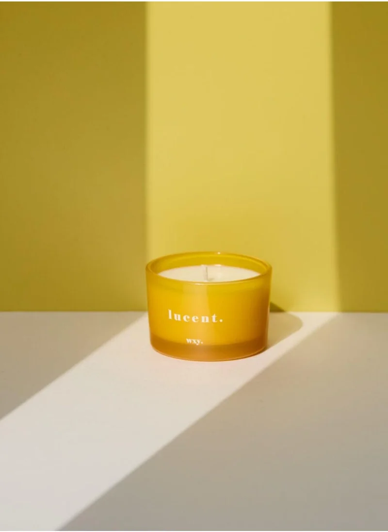 WXY Classic 3oz Candle - Lucent - Sunshine and Cedar- Glass base -premium scented candle -