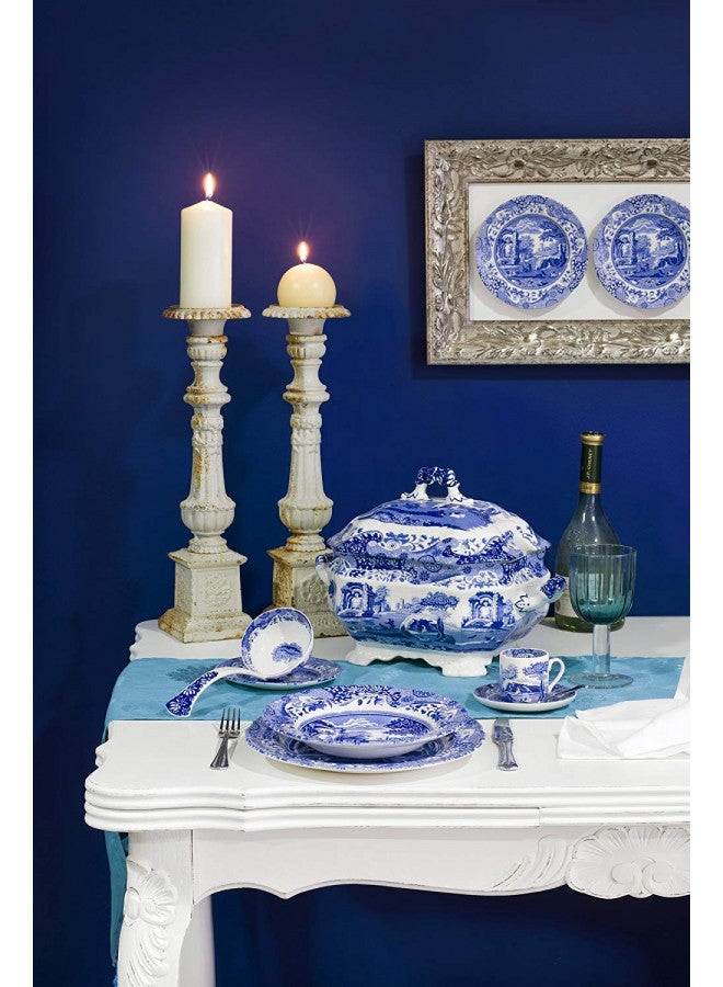 Spode أطباق خبز وزبدة سبود الأزرق الإيطالي | مجموعة من 4 | طبق حلوى ومقبلات | طبق صغير دائري أزرق وأبيض | قياس 6.5 بوصة | آمن في غسالة الصحون | صنع في إنجلترا - Image 5