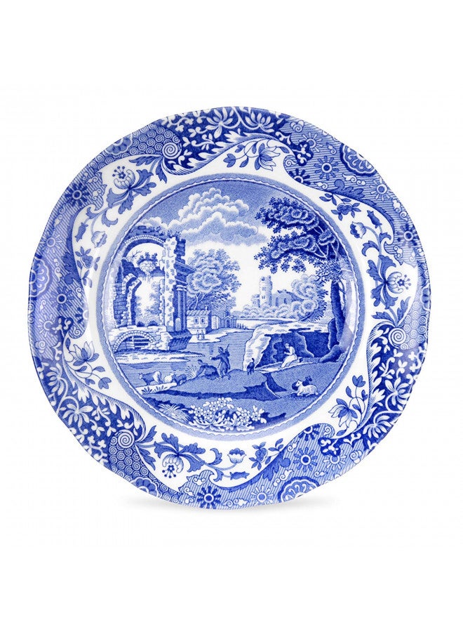 Spode أطباق خبز وزبدة سبود الأزرق الإيطالي | مجموعة من 4 | طبق حلوى ومقبلات | طبق صغير دائري أزرق وأبيض | قياس 6.5 بوصة | آمن في غسالة الصحون | صنع في إنجلترا - Image 1