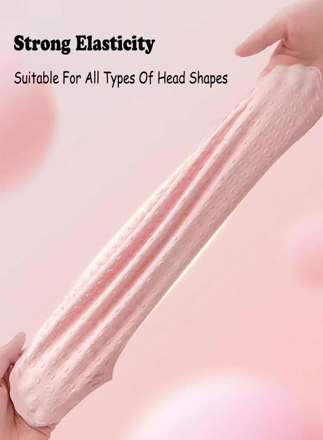 Peziang 2 Packs Comfortable Silicone Swim Cap for Long Hair, Durable Bathing Swimming Cap for Unisex Adults Men Women Kids Boys Girls, Designed for Curly Short Medium Long Hair （Pink + Black） - Image 4