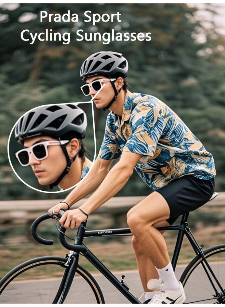 PRADA MILANO 100% UVA / UVB Protection Unisex Metal Sunglasses Cycling Sunglasses - Image 3
