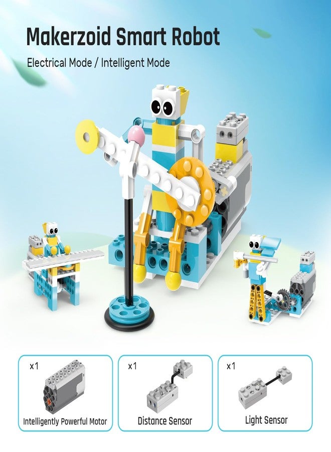 Makerzoid Smart Robot,72-in-1 STEM Educational Toy, Electronic Building Robots Toy, Robotics Learning Kit, Logical Training Kit, DIY Robot Building Set for Kids Ages 6+ - Image 4