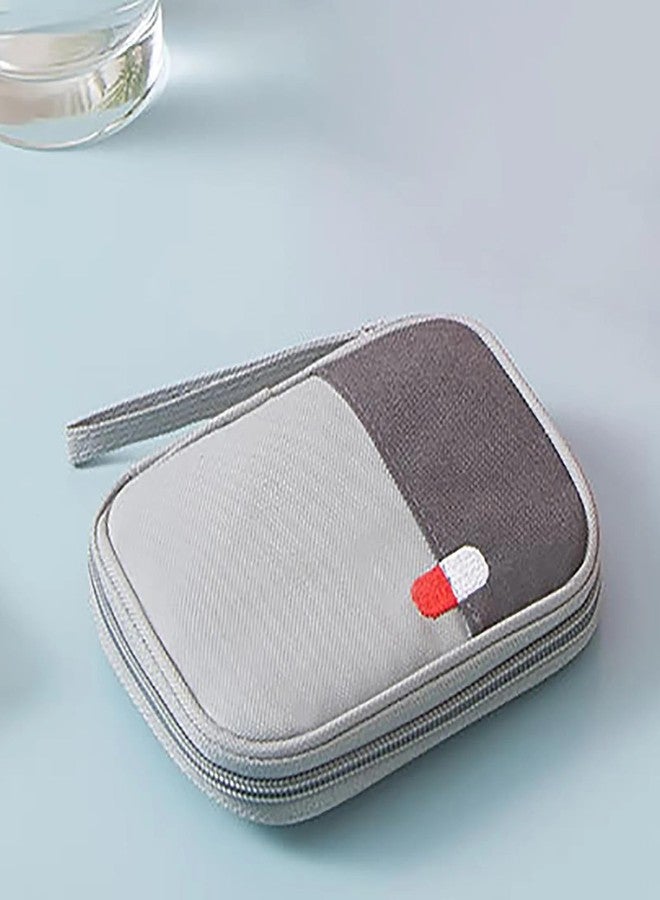 Varahry Portable Medicine Storage Bag, First Aid Kit Pouch, Multicolour, Small, for Home, Office and Travel, Pack of 1 - Image 2