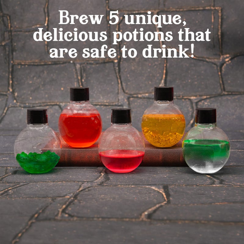 Thames & Kosmos Tasty Labs Wizard Potion Science Kit - Make 5 Magical Potions, Chemistry Experiments Safe to Drink, Includes Cauldron & Wand - Study Reactions, Polymers & More - Image 3