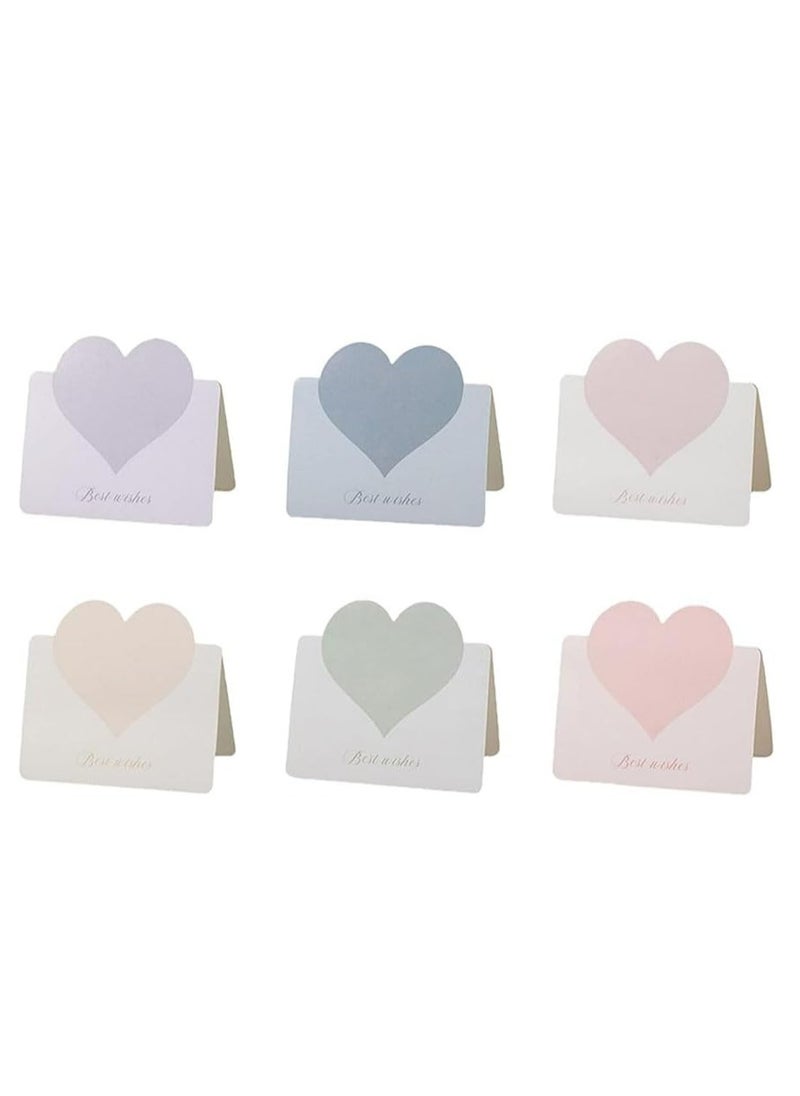Oasisgalore 3D Love Greeting Cards - Foldable Set of 30, Blank Message Cards in 6 Colors for Birthdays, and Festivals  - Image 1