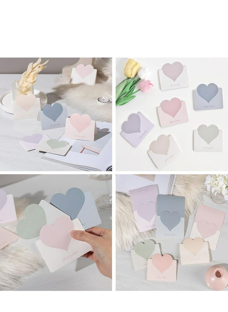 Oasisgalore 3D Love Greeting Cards - Foldable Set of 30, Blank Message Cards in 6 Colors for Birthdays, and Festivals  - Image 4
