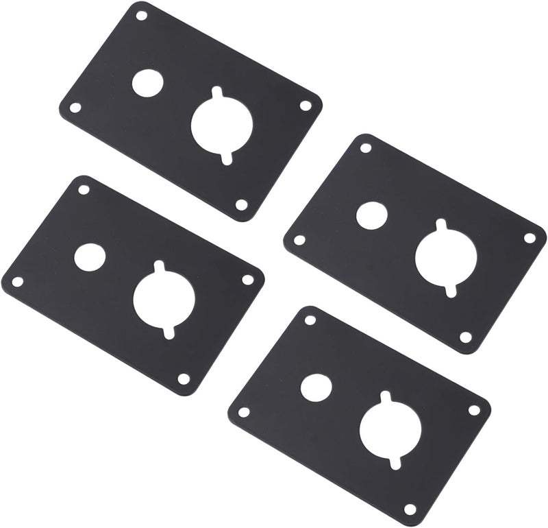 4pcs Iron Loudspeaker Back Panel Binding Post Plate Sturdy Speaker Enclosure Accessory for Home Audio Systems Compatible Speaker Models - Image 4