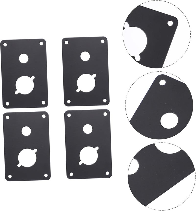 4pcs Iron Loudspeaker Back Panel Binding Post Plate Sturdy Speaker Enclosure Accessory for Home Audio Systems Compatible Speaker Models - Image 5