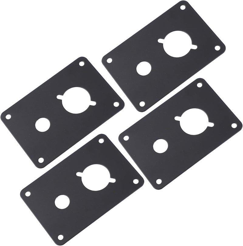 4pcs Iron Loudspeaker Back Panel Binding Post Plate Sturdy Speaker Enclosure Accessory for Home Audio Systems Compatible Speaker Models - Image 1