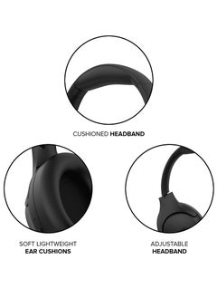 Altec Lansing Comfort Q+ ANC Bluetooth Headphones, Wireless Active Noise Canceling Headphone, 30 Hrs  Battery Life, 50 Hrs Play time, Foldable Sleek Design, Black  - Image 3