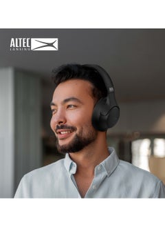 Altec Lansing Comfort Q+ ANC Bluetooth Headphones, Wireless Active Noise Canceling Headphone, 30 Hrs  Battery Life, 50 Hrs Play time, Foldable Sleek Design, Black  - Image 2