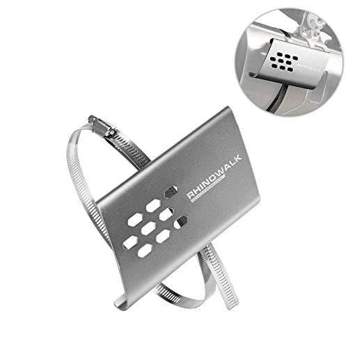 Rhinowalk Motorcycle Exhaust Heat Shield, Universal Motorbike Exhaust Pipe Heat Cover Saddlebag Heat Insulation-Silver - Image 3