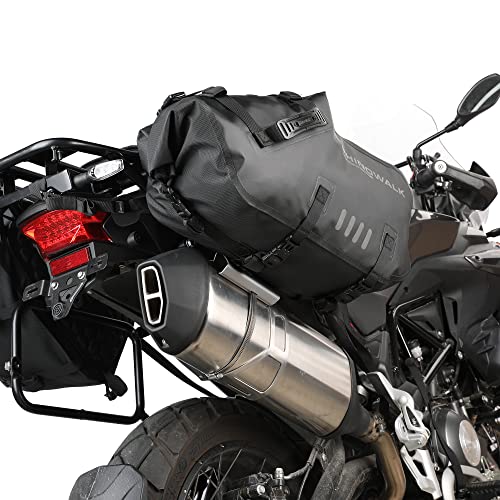 Rhinowalk Motorcycle Exhaust Heat Shield, Universal Motorbike Exhaust Pipe Heat Cover Saddlebag Heat Insulation-Silver - Image 5