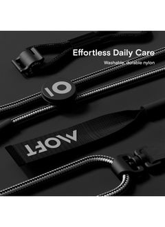 MOFT Phone Lanyard, Universal Adjustable Detachable Crossbody Long Lanyard with Phone Patch, Compatible with Most Smartphones, Bare Phone, Length up to 150cm, Jet Black  - Image 5