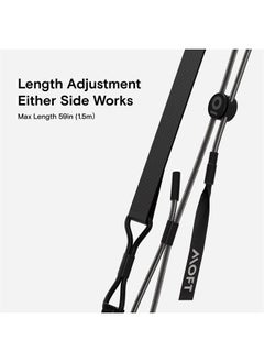 MOFT Phone Lanyard, Universal Adjustable Detachable Crossbody Long Lanyard with Phone Patch, Compatible with Most Smartphones, Bare Phone, Length up to 150cm, Jet Black  - Image 3