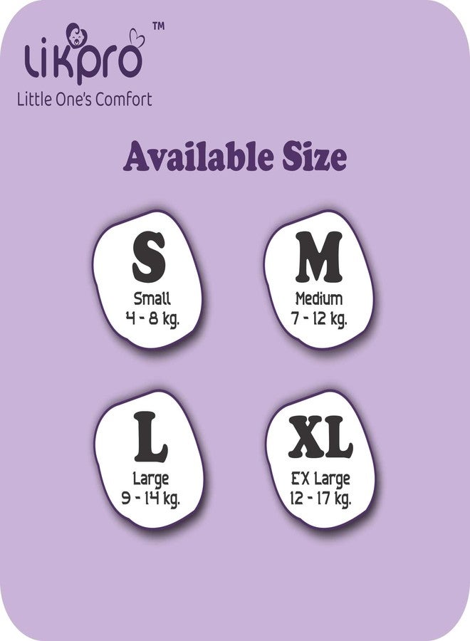 Likpro Premium Baby Diapers | Ultra Soft, Dry & Leak-Proof | Anti-Rash Cottony Layer, 12-Hour Absorption, Flexible Fit | Size S, M, L, XL (XL, 50, count) - Image 4