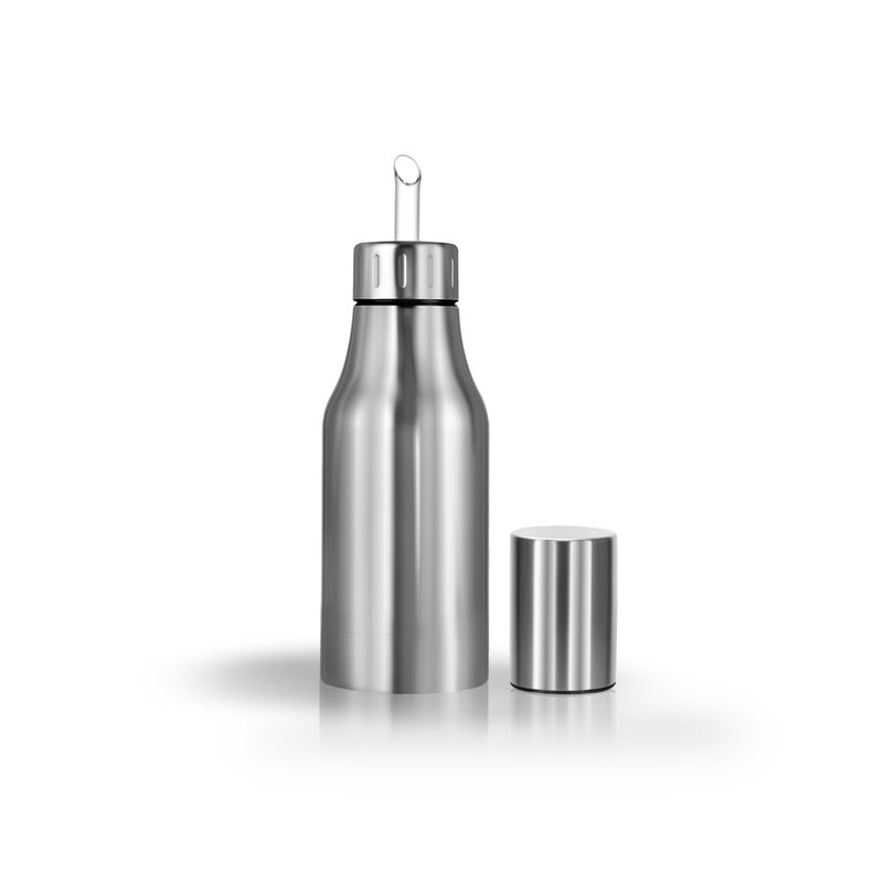 Stainless Steel Oil Dispenser Bottle LeakProof Olive Oil Decanter for Kitchen17Oz