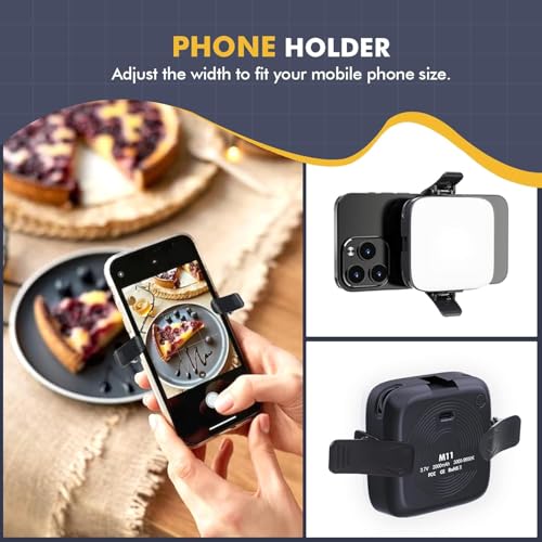 Clefairy LED Rechargeable Selfie Light - Lighting Mode Phone Ring Light Mini Portable Clip on Fill Lights for iPhone, Cell Phone, Laptop, TikTok, Selfie, Video Conference - Image 2
