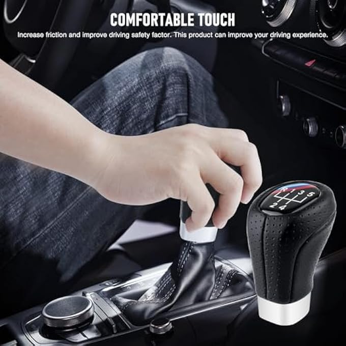 rayihni Car Gear Shift Knob Automobile Gear Lever Cover Non gear Lever for BMW E34 E36 E38 E39 E46 E53 E60 E61 E63 E64 E83 E90 E91 E92 E93 1 Series 3 Series - Image 4