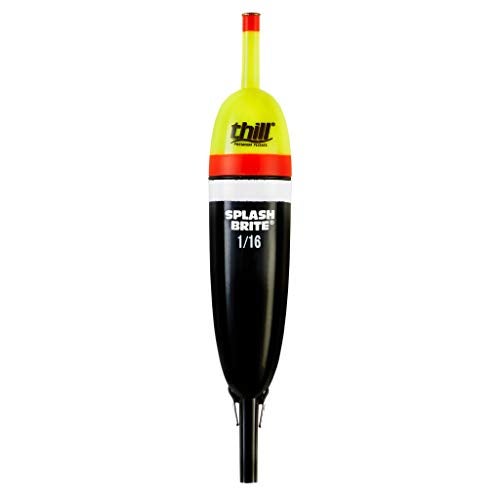 Thill Splash Brite Lighted Bobber for Fishing, Center Slider Slip Float, Lights Up on Contact with Water, 1/8 oz, Large - Image 1