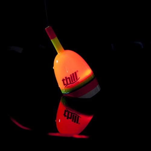 Thill Splash Brite Lighted Bobber for Fishing, Center Slider Slip Float, Lights Up on Contact with Water, 1/8 oz, Large - Image 3