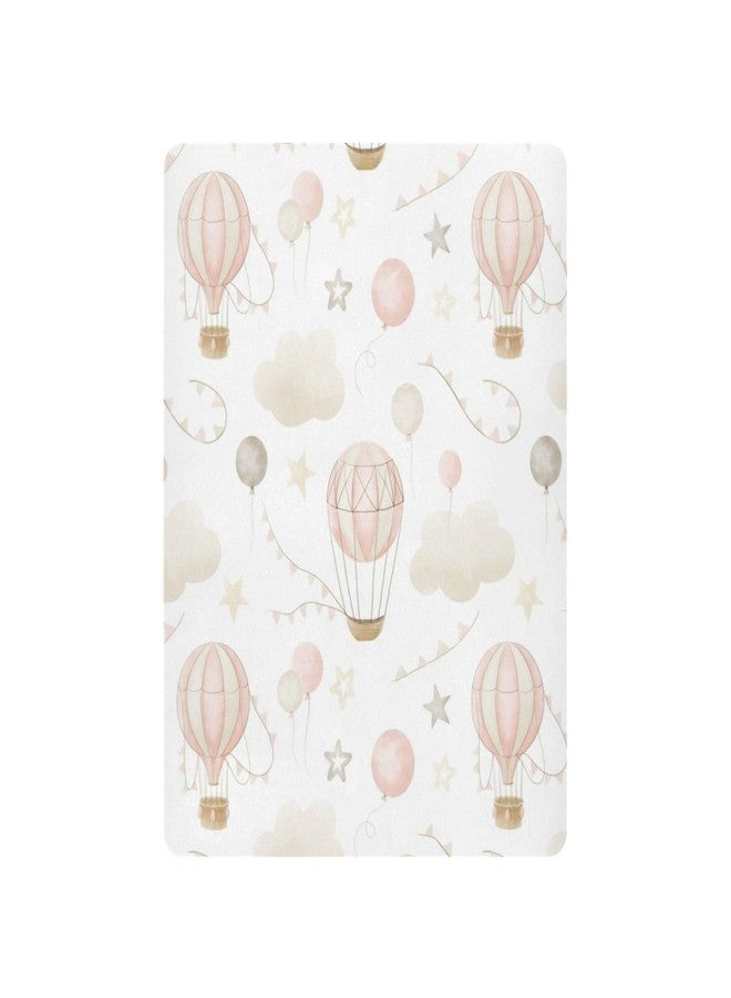 Kigai Hot Air Balloon Clouds Crib Sheet for Boys and Girls Jersey Knit Fitted Crib Sheet Cozy Soft Breathable Baby Crib Sheet Standard Baby Sheet and Toddler Bed Sheet, 28 x 52 in - Image 2