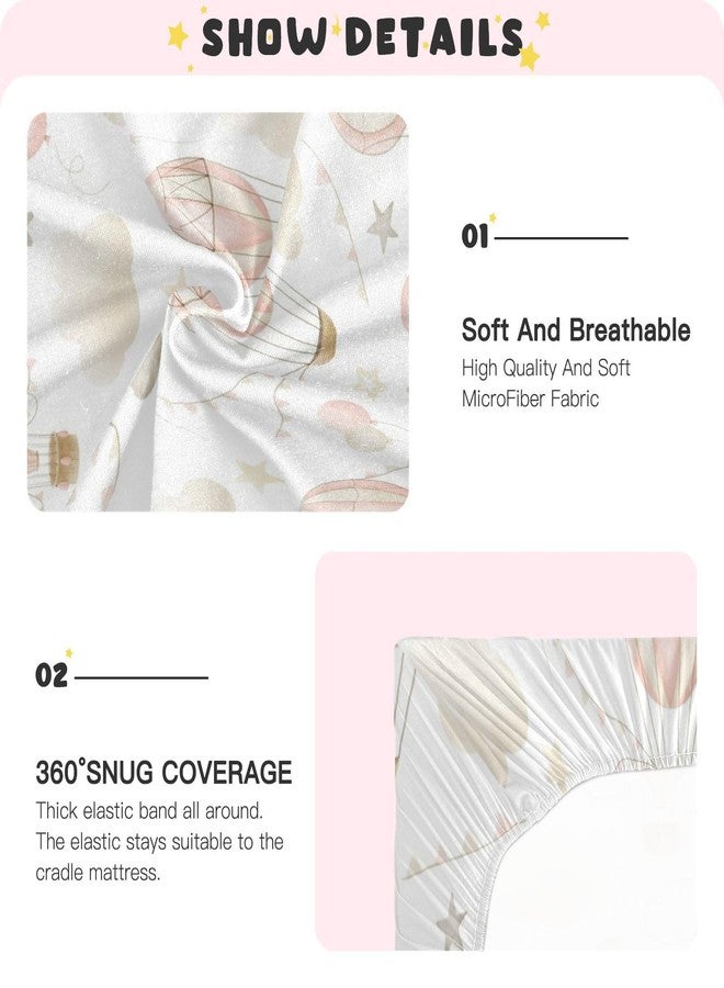 Kigai Hot Air Balloon Clouds Crib Sheet for Boys and Girls Jersey Knit Fitted Crib Sheet Cozy Soft Breathable Baby Crib Sheet Standard Baby Sheet and Toddler Bed Sheet, 28 x 52 in - Image 5