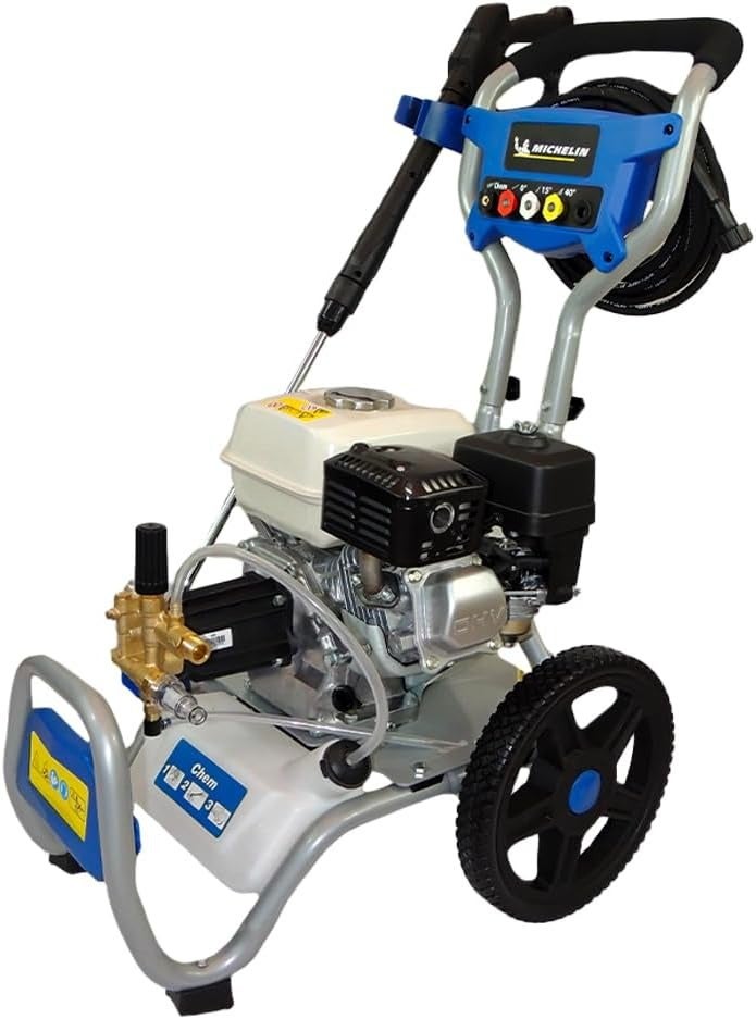 MICHELIN Petrol Pressure Washer 200 Bar with Honda Engine, Ideal for Car Wash, Floors, Garden Furniture - MPX240THO - Image 1