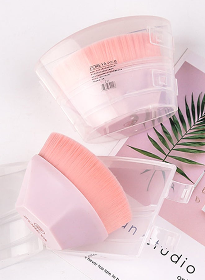 فرشاة كريم أساس محمولة وردي - Image 2