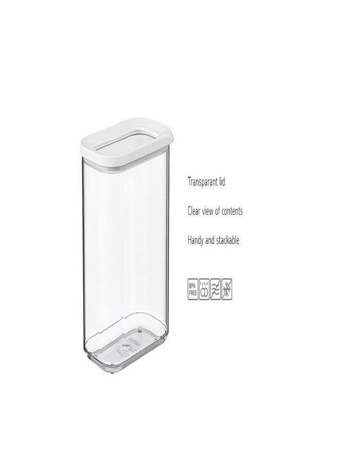 Mepal Modula Transparent Food Storage Container | 15oz/450ml | Perfect for Dry Goods | Dishwasher Safe | White Framed Lid | BPA Free | Made in Holland - Image 3