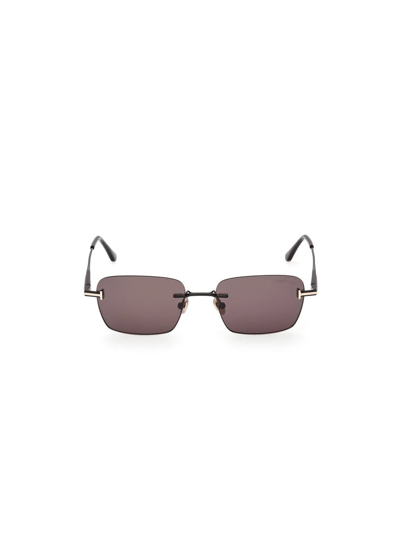 Tom Ford Jake-02 FT1354 01A Unisex's Rimless Rectangular Sunglasses - Image 2