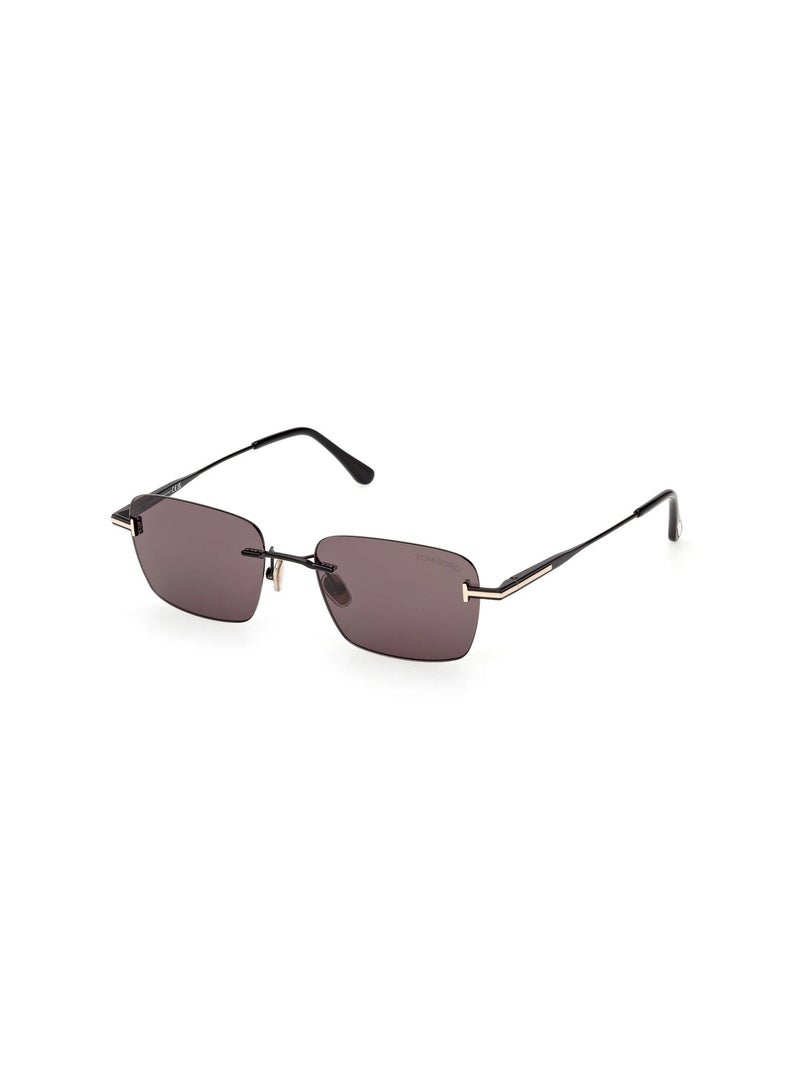 Tom Ford Jake-02 FT1354 01A Unisex's Rimless Rectangular Sunglasses - Image 1