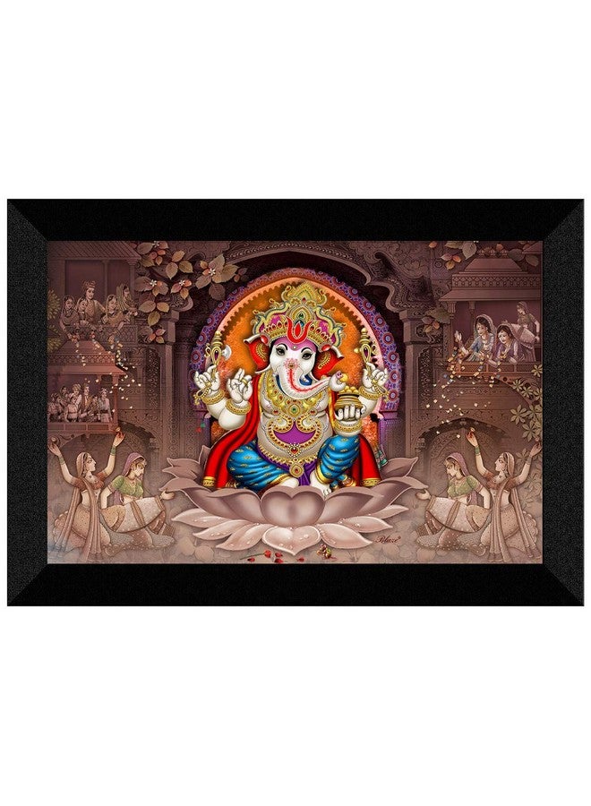 اس اي اف لوحة فنية معاودة طباعة رقمية لغانيشا من SAF Modern Art بإطار صناعي مزخرف بالأشعة فوق البنفسجية مقاس 20 بوصة × 14 بوصة - Image 1