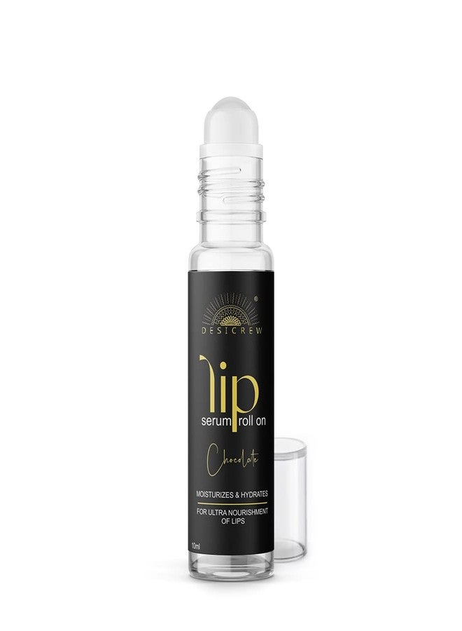 Desicrew Chocolate Lip Serum Roll On Glossy & Shiny Moisturizing & Nourishing Effect CHOCOLATE (Pack of 1, 10 g) - Image 1