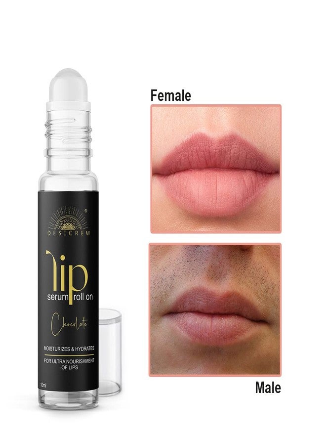 Desicrew Chocolate Lip Serum Roll On Glossy & Shiny Moisturizing & Nourishing Effect CHOCOLATE (Pack of 1, 10 g) - Image 2