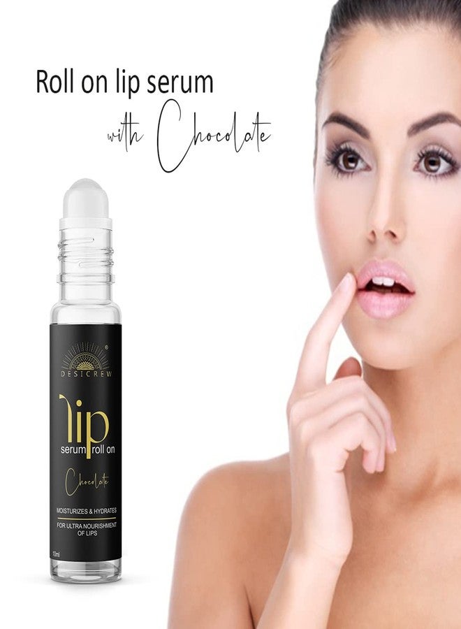 Desicrew Chocolate Lip Serum Roll On Glossy & Shiny Moisturizing & Nourishing Effect CHOCOLATE (Pack of 1, 10 g) - Image 3