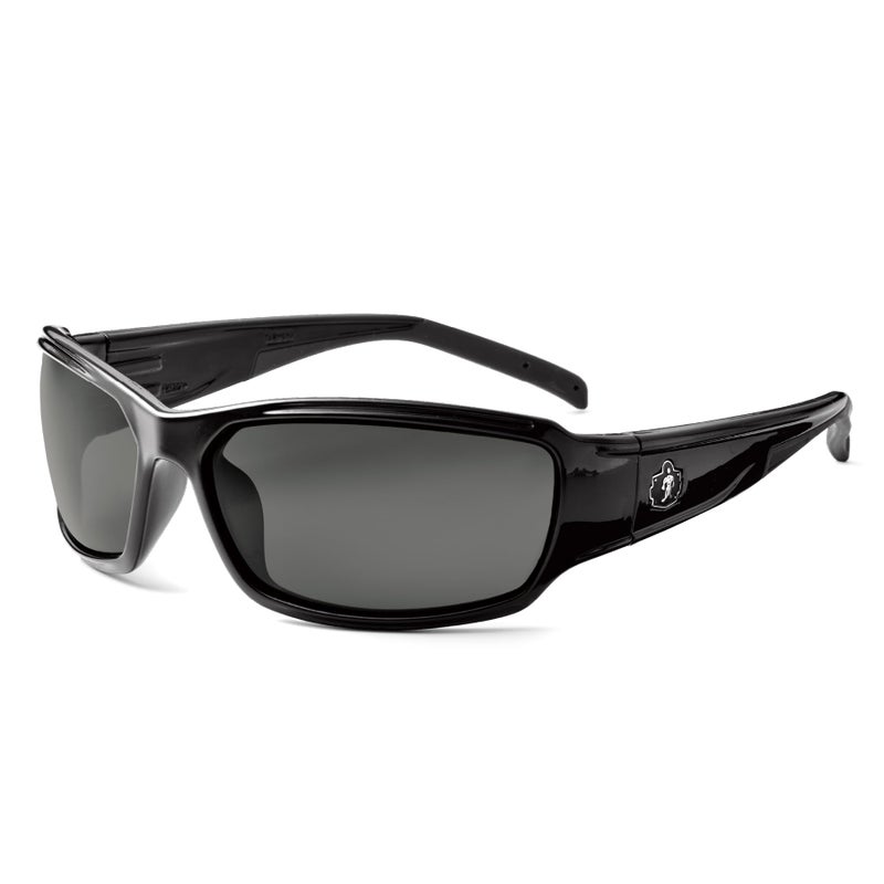 Ergodyne  51033 Skullerz Thor AntiFog Safety Sunglasses  Black Frame Smoke Lens